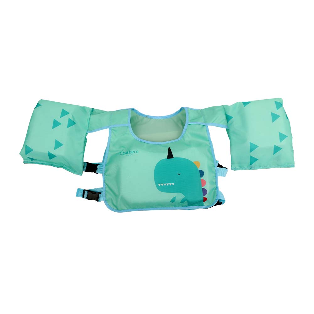 Chaleco flotador para niños 30x33x15 cm verde dinosaurio