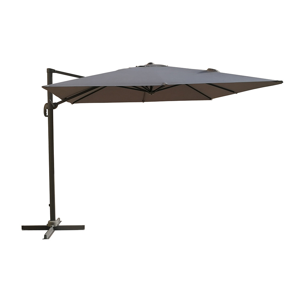 Sombrilla rectangular de aluminio 300x400x260 cm taupe