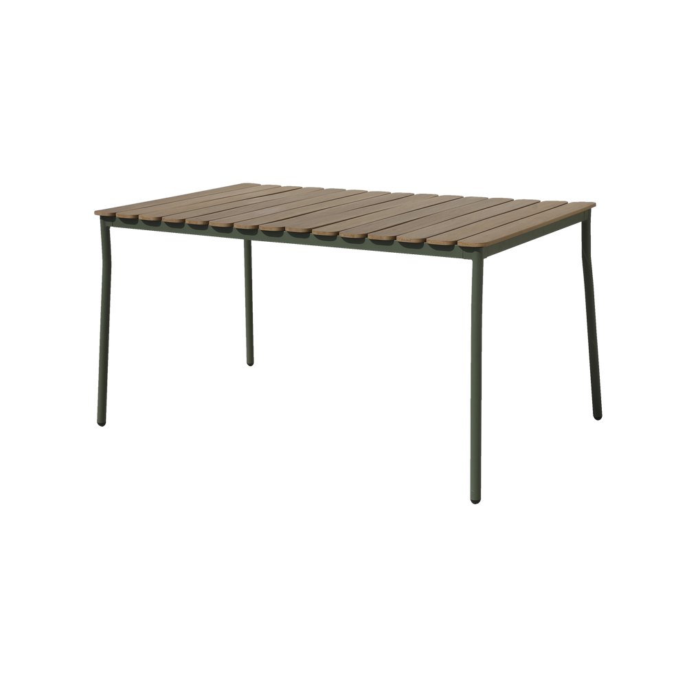 Mesa rectangular de 150 x 90 cm color café