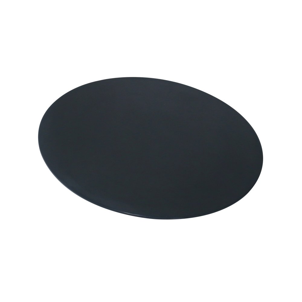 Plato redondo de melamina 28x1.3 cm negro matte