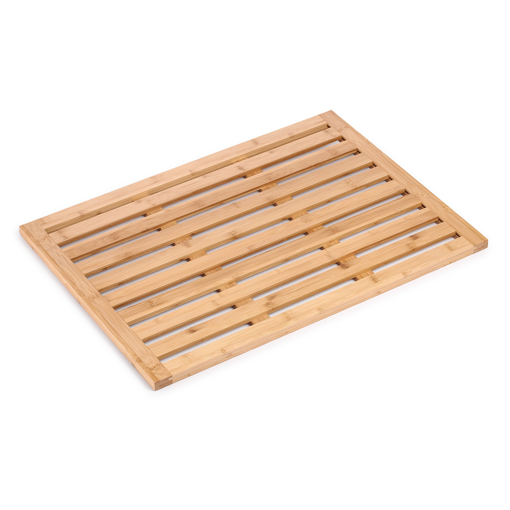Alfombra para baño de bambú 62 x 45 x 1.8 cm