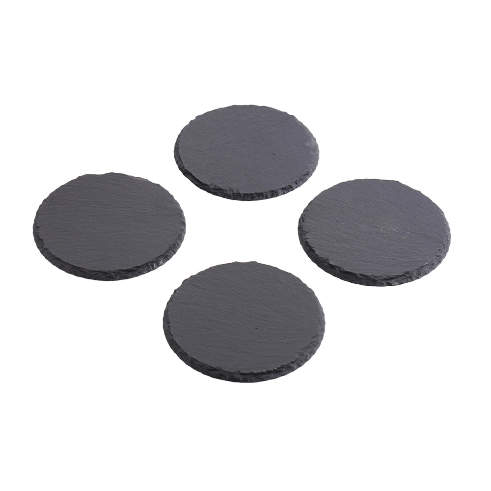 Portavasos redondos de piedra 4 piezas