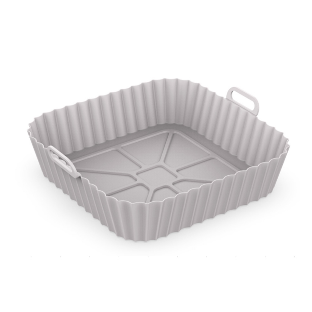 Molde para freidora de aire de silicón 20.5 cm gris