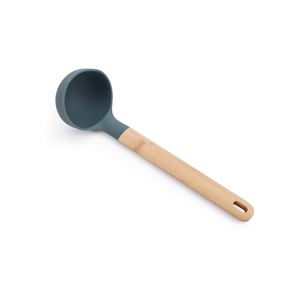 Cucharon para cocina de silicon gris