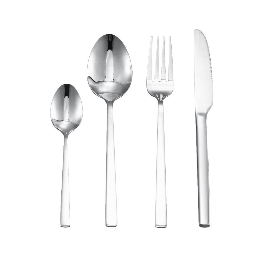 Set de cubiertos de acero inoxidabl16 piezas