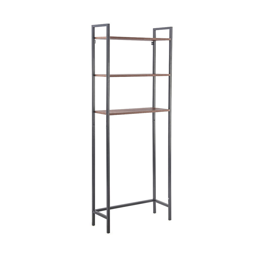 Organizador para baño de hierro/mdf 63x24x163 cm 3 repisas