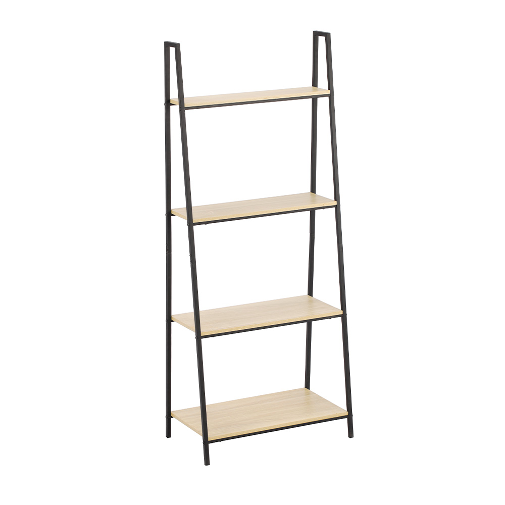 Estante para interior de hierro/mdf 60 x 35 x 148 cm 4 niveles.