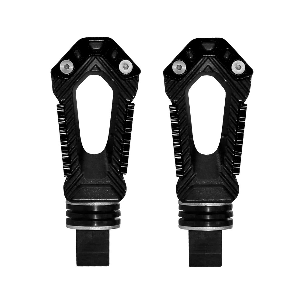 Apoya pie para moto negro