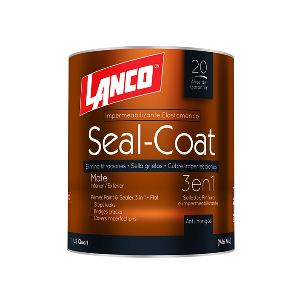 Pintura latex elast mate tinte seal coat qto
