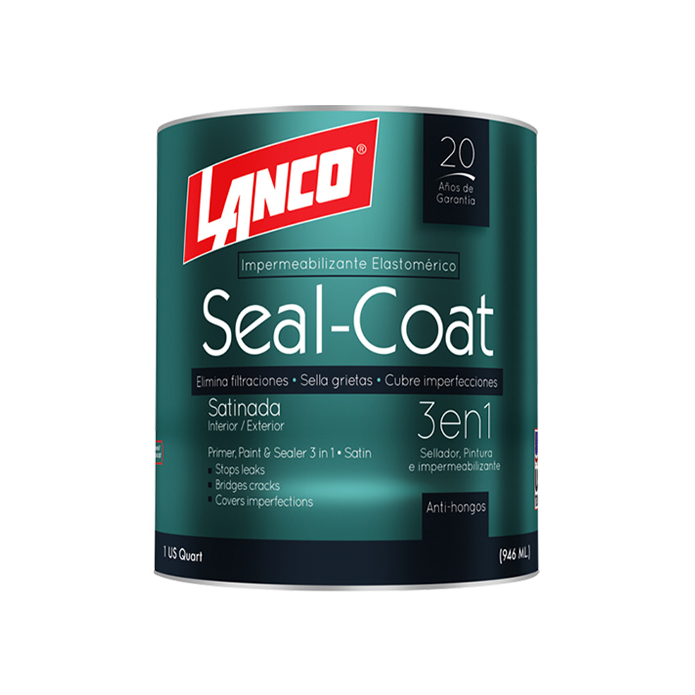 Pintura latex elast satin pastel seal coat qto