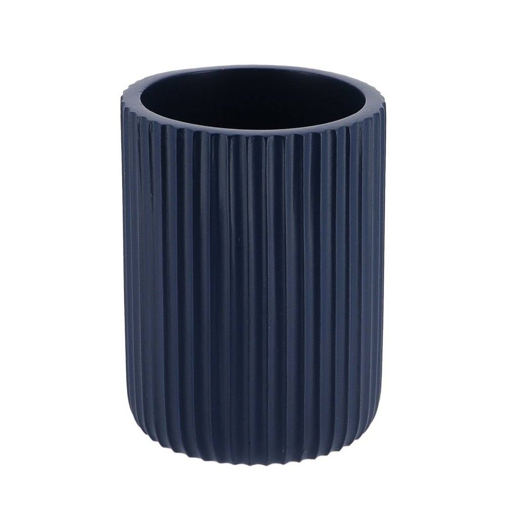 Porta cepillo de dientes poliresina azul marino
