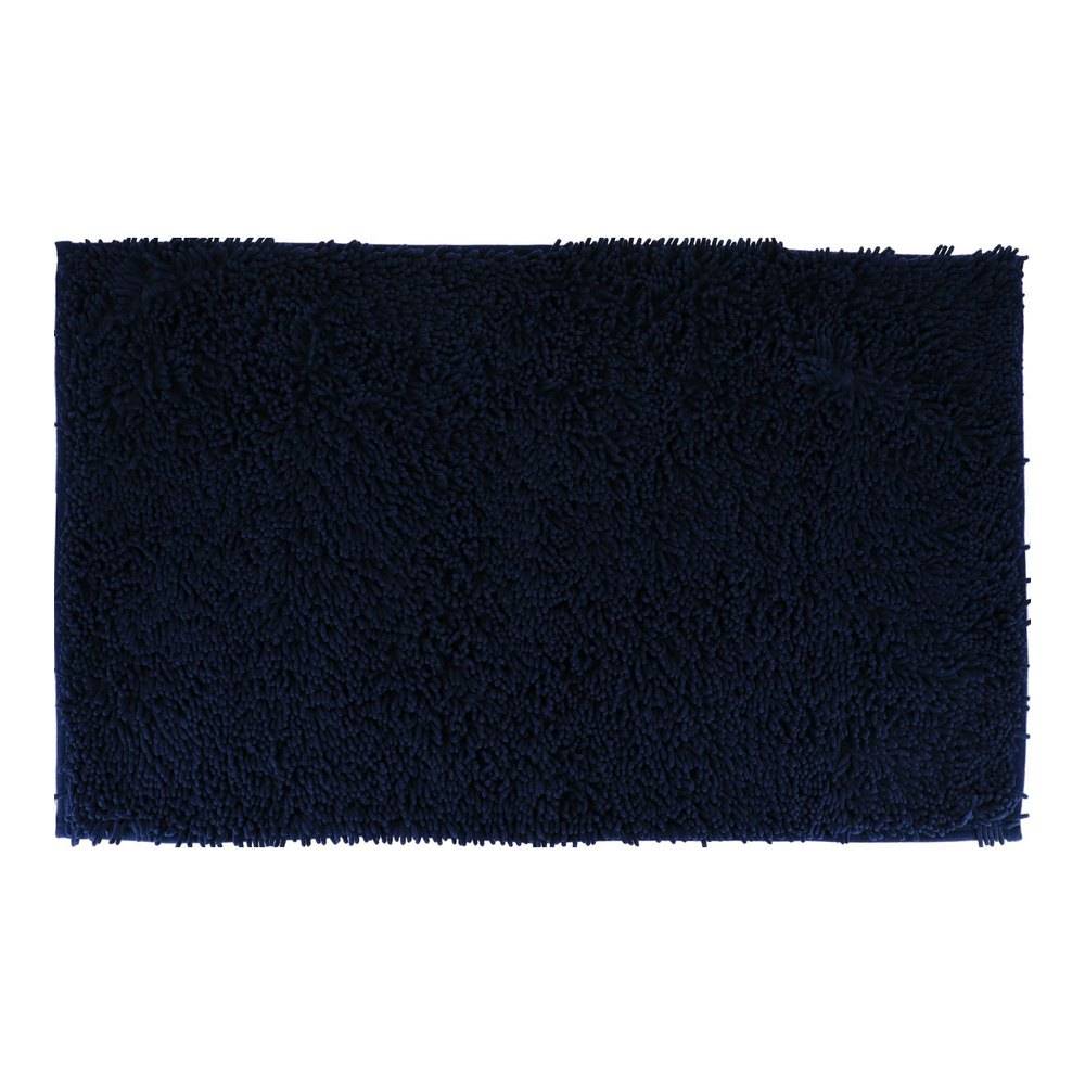 Alfombra para baño microfibra 50x80 cm azul marino