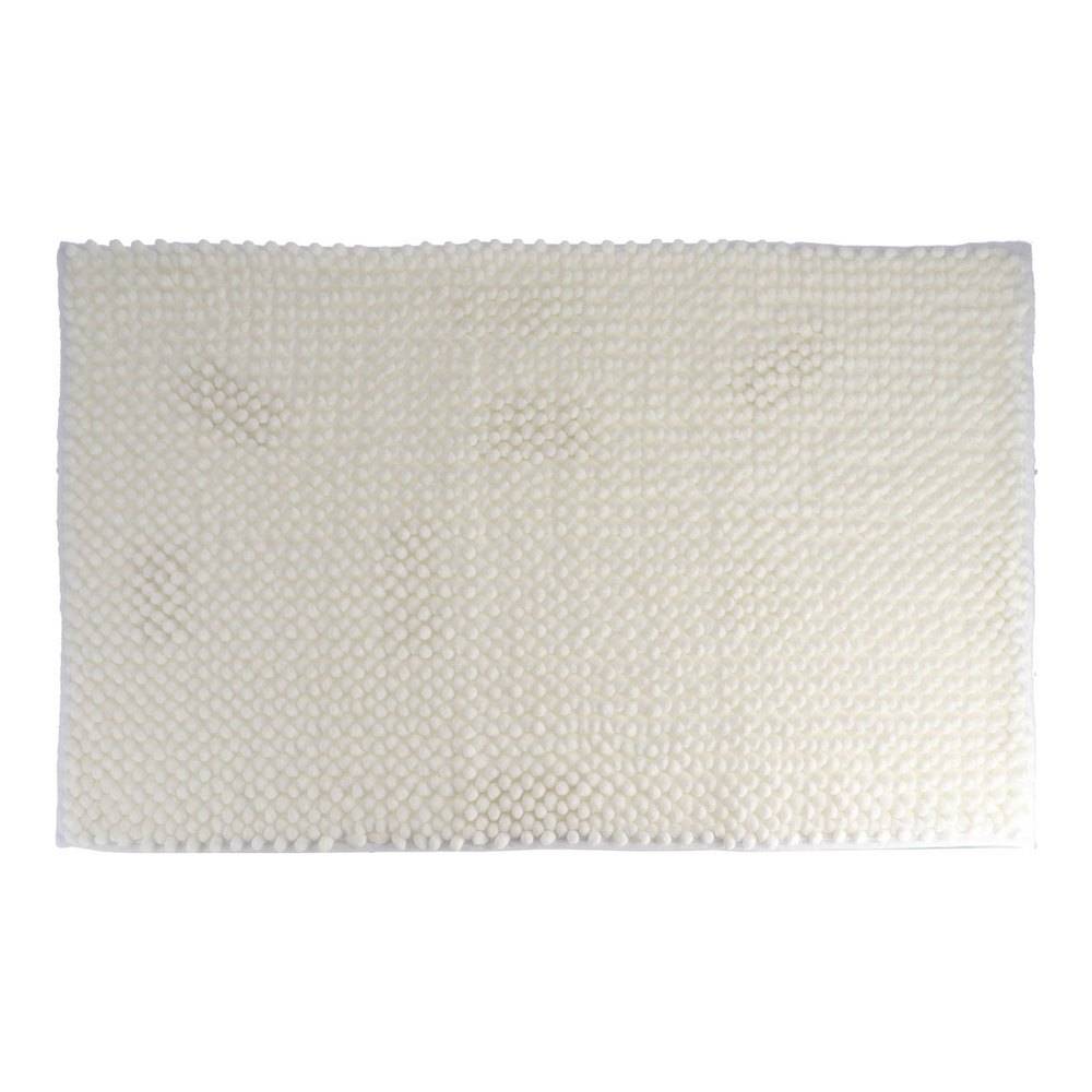 Alfombra para baño microfibra 50x80 cm blanco