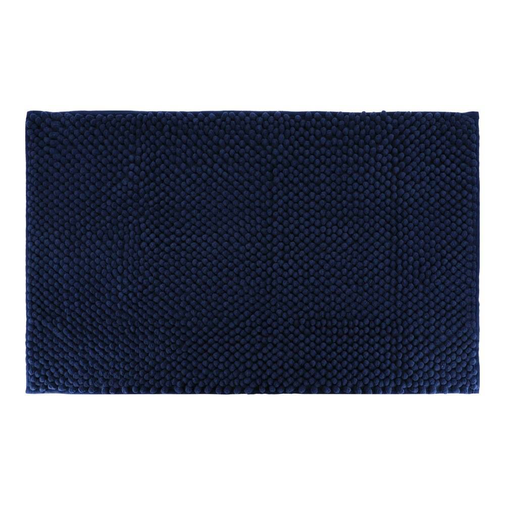 Alfombra para baño microfibra 50x80 cm azul marino