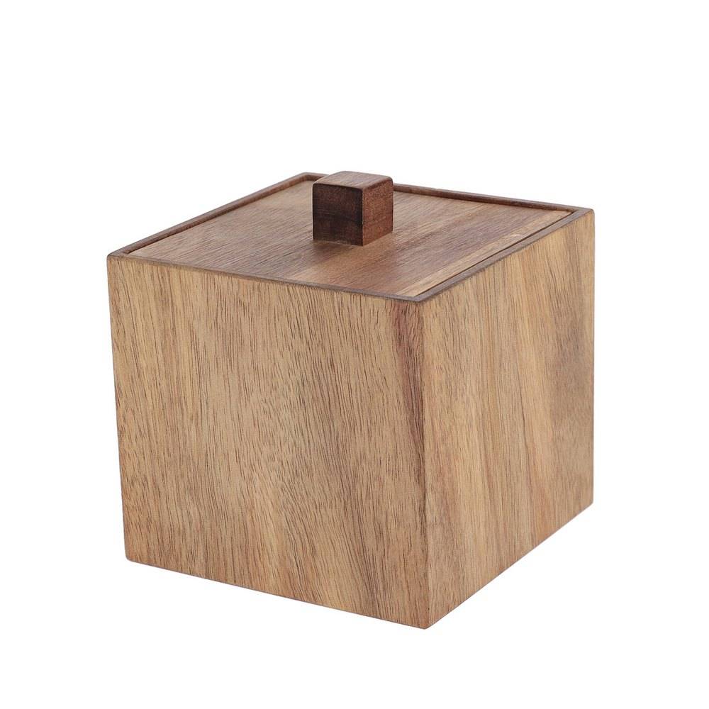 Caja para algodónde madera