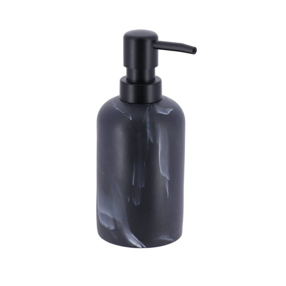 Jabonera para liquido poliresina 300 ml efecto marmol negro
