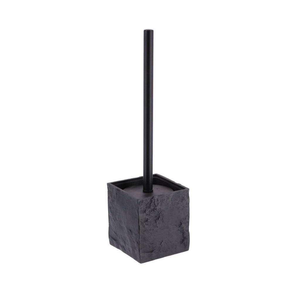 Cepillo para baño de poliresina con mango negro