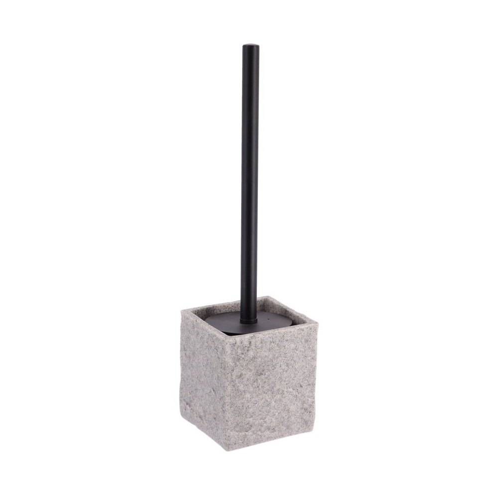 Cepillo para baño de poliresina con mango gris