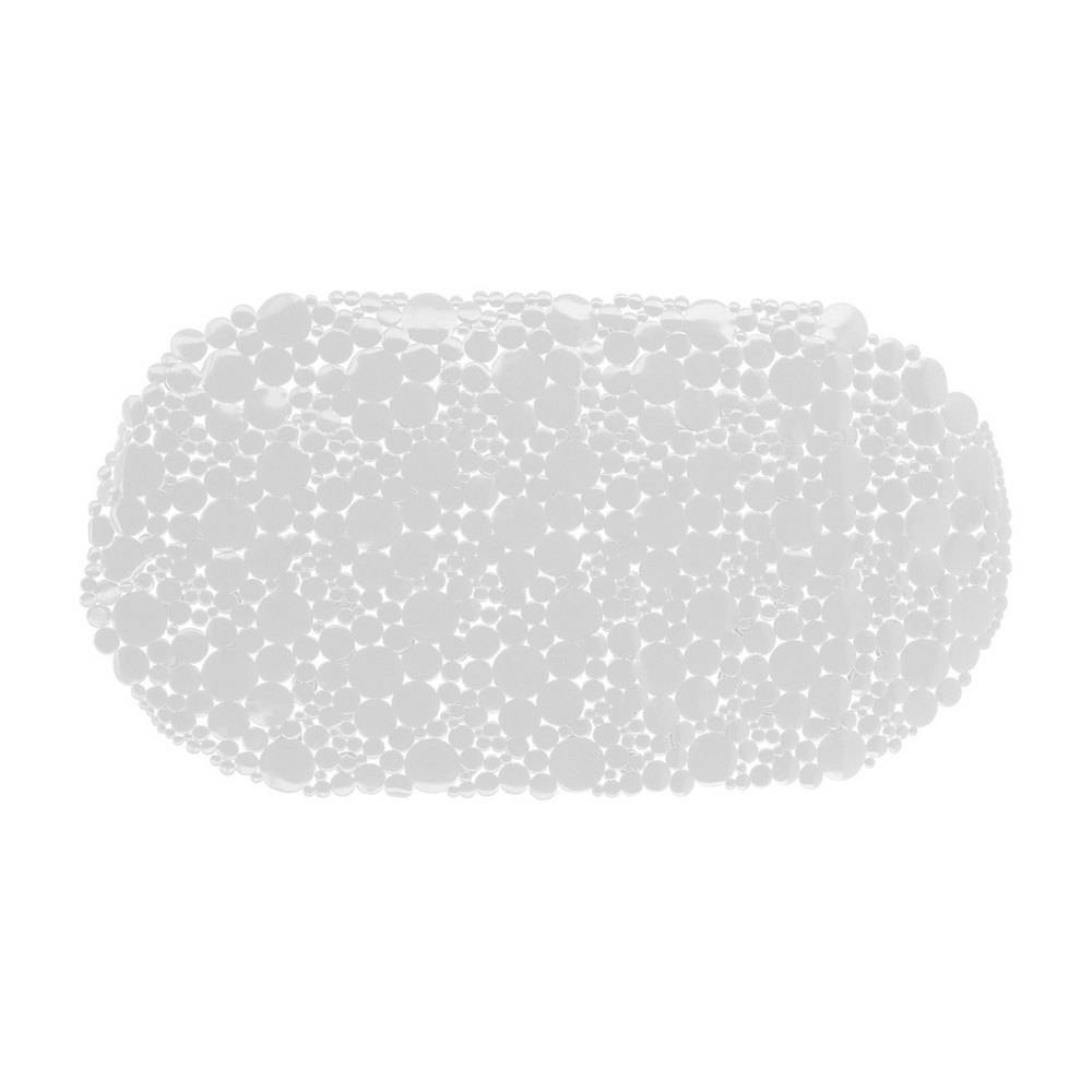 Alfombra para ducha antideslizante pvc 69x36 cm blanco