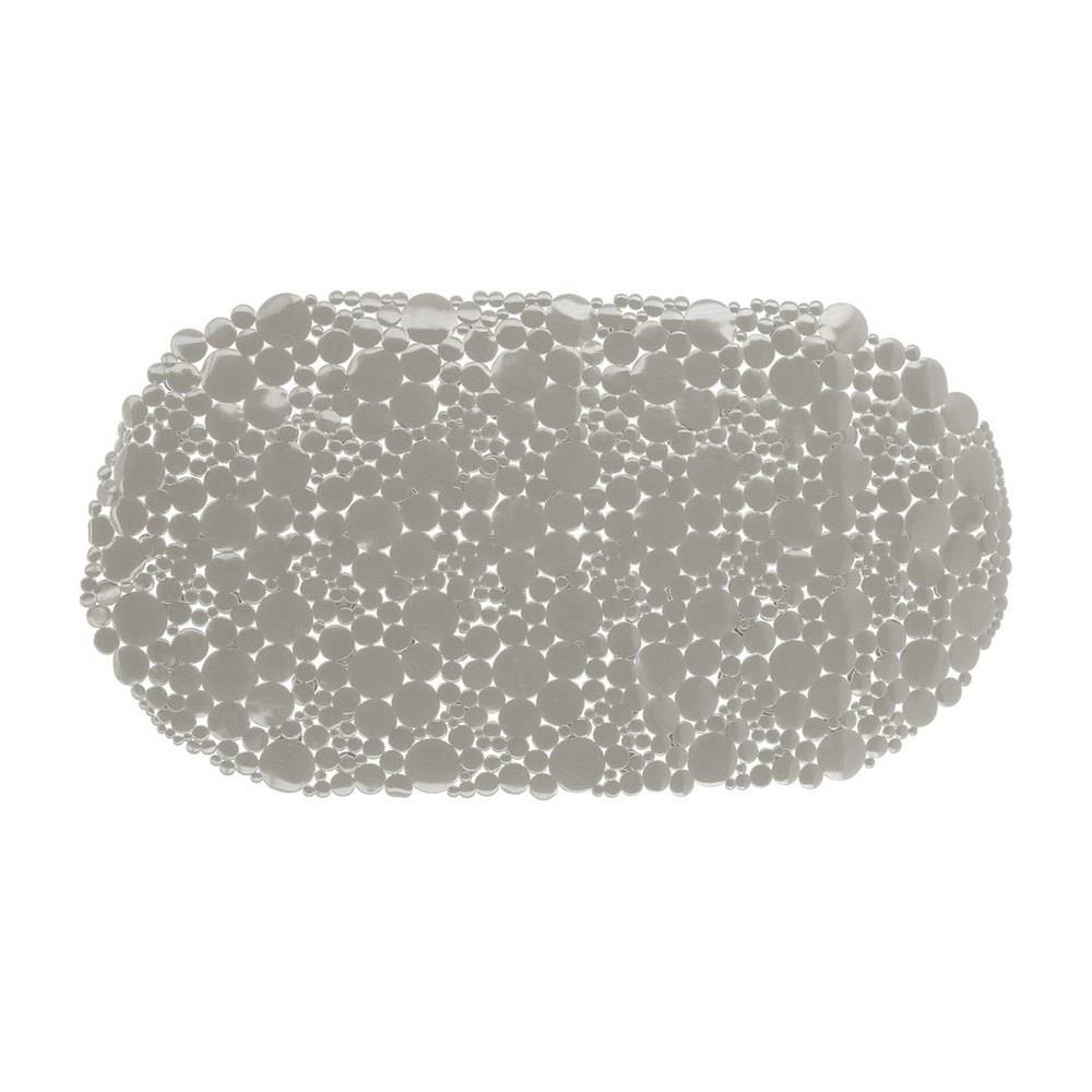 Alfombra para ducha antideslizante pvc 69x36 cm topo
