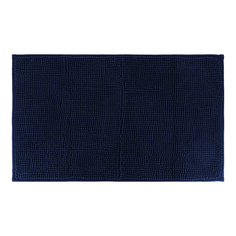 Alfombra para baño de microfibra 45x75 cm azul marino