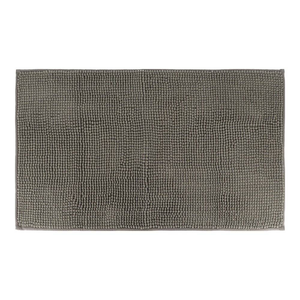 Alfombra para baño de microfibra 45x75 cm gris