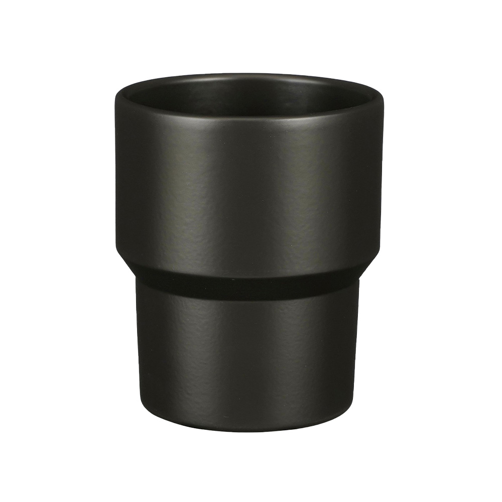 Maceta decorativa de ceramica 12 cm xam negro