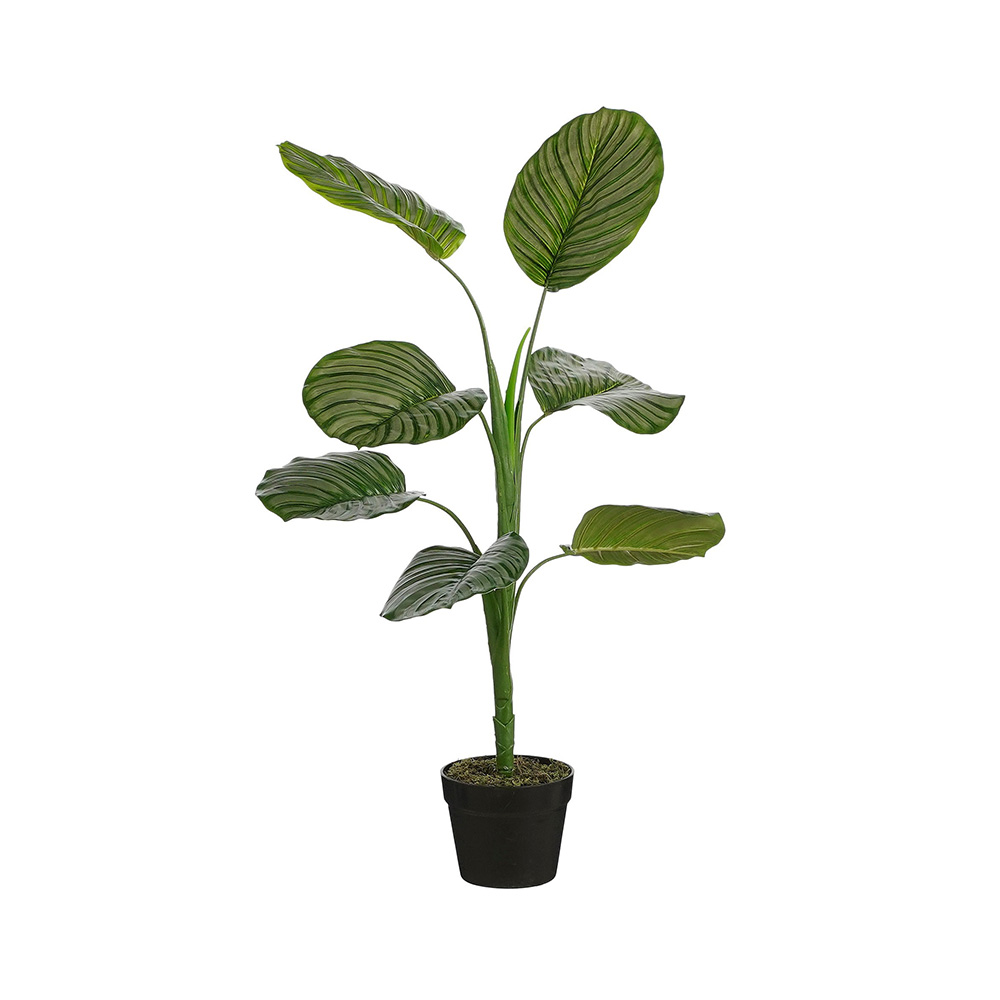 Planta artificial con maceta 90 cm verde calathea