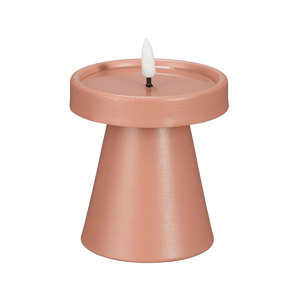 Lámpara led de batería con temporizador 10 cm rosado