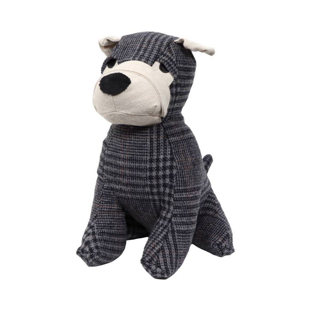 Tope para puerta perro azul/gris