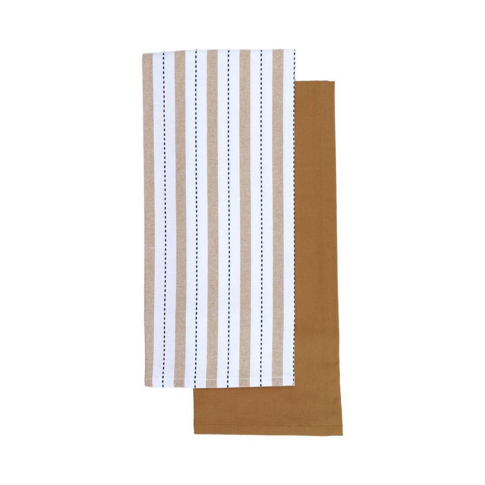 Toalla para cocina de algodón 50x70 cm charlize beige 2 piezas