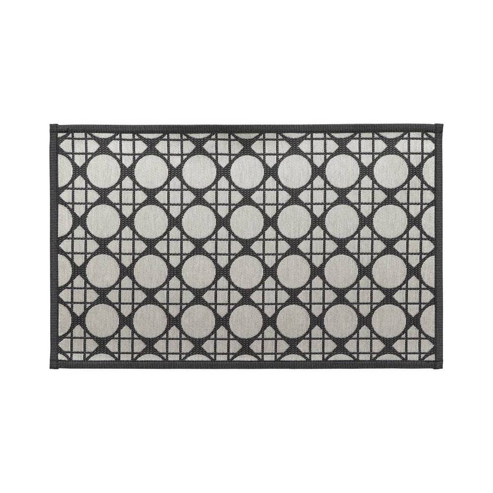 Alfombra para entrada 50x80 cm geometrik noir