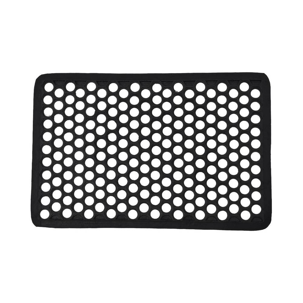 Alfombra para entrada 40x60 cm rejilla goma harold negro