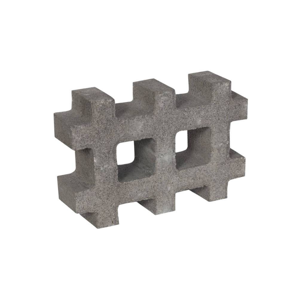 Block zacate rectangular gris