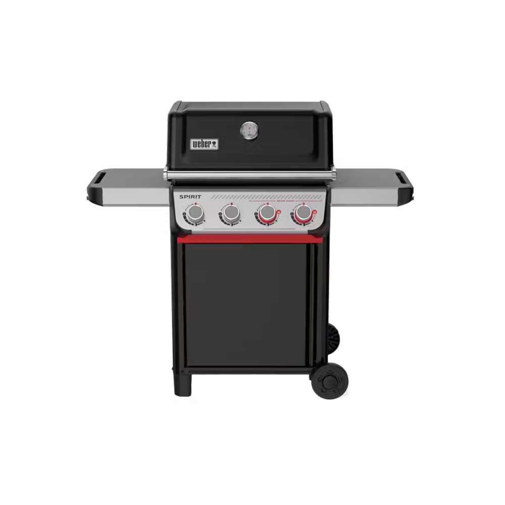 Parrilla a gas spirit e425 negra 4 quemadores