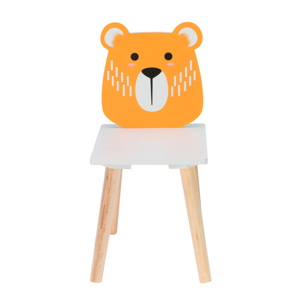 Silla infantil de mdf diseños animales surtido