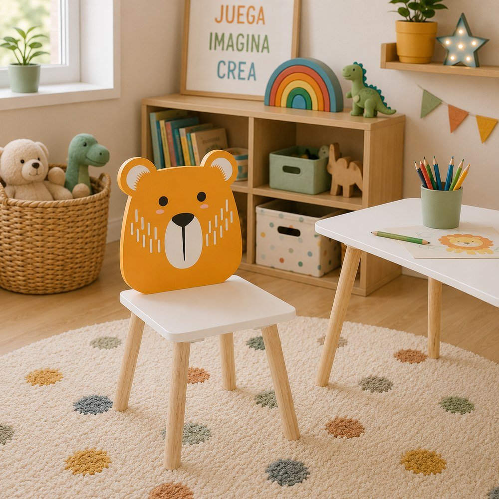 Silla infantil de mdf diseño de animales - surtidos