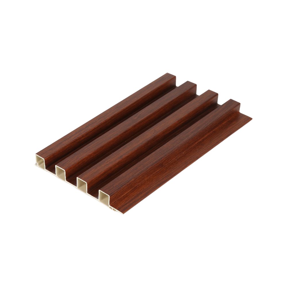 Panel decorativo wpc de pared interior color wengue 16 x 2.3cm x 2.90 m