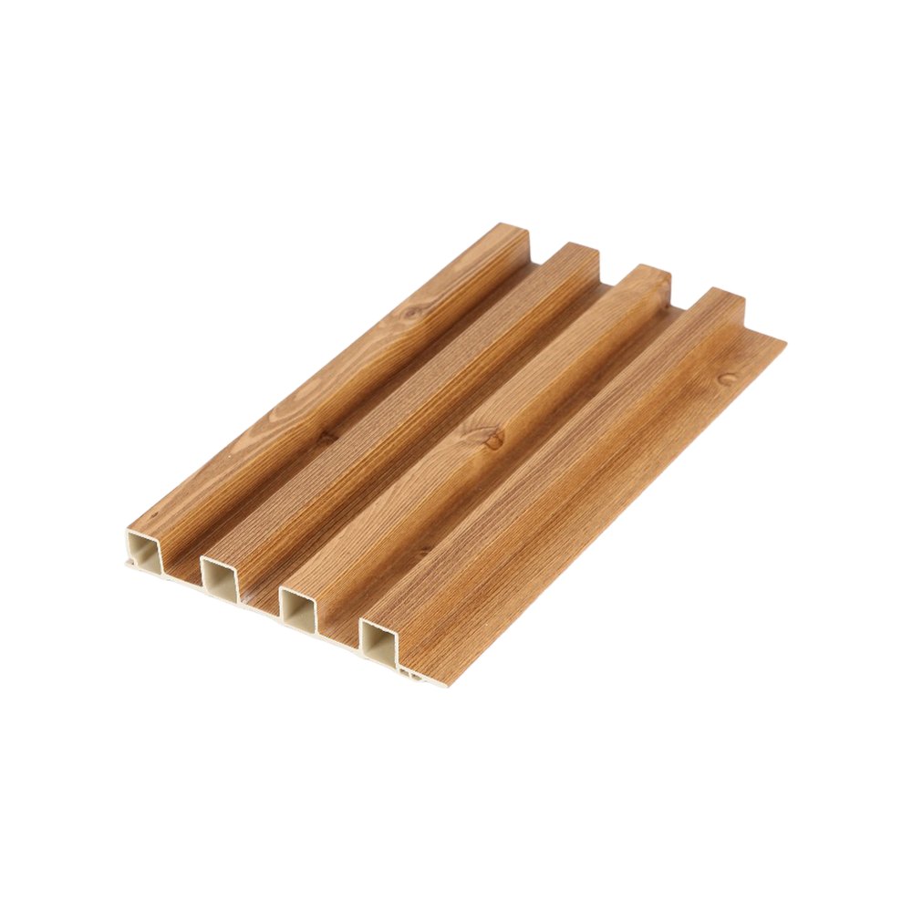 Panel decorativo wpc de pared interior color café claro 16 cm x 2.3 cm x 2.90 m
