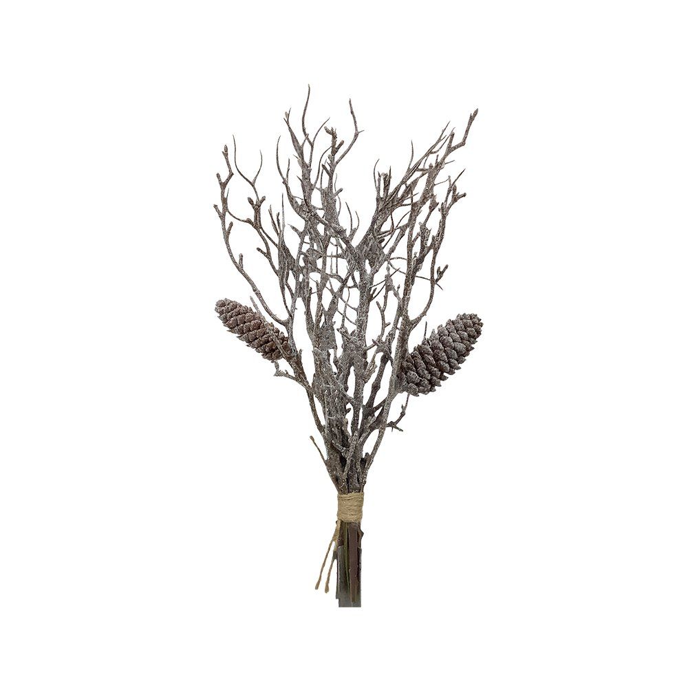 Rama navideña secas con piñas 38 cm wwxmas