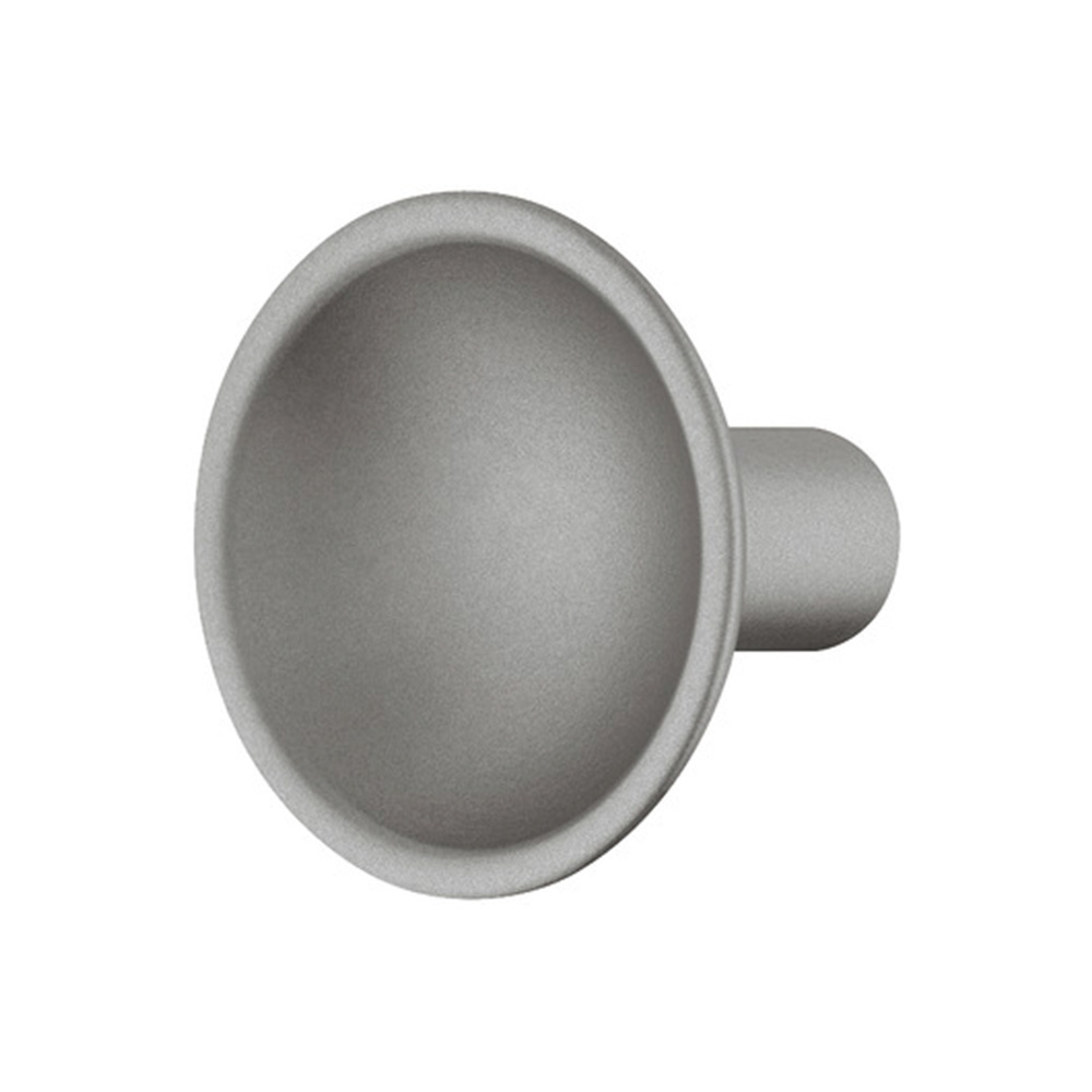 Pomo zinc plateado mate 1.2x3cm