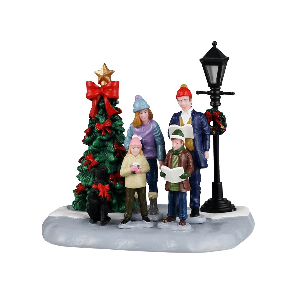 Figura para villa navideña villancicos familiares