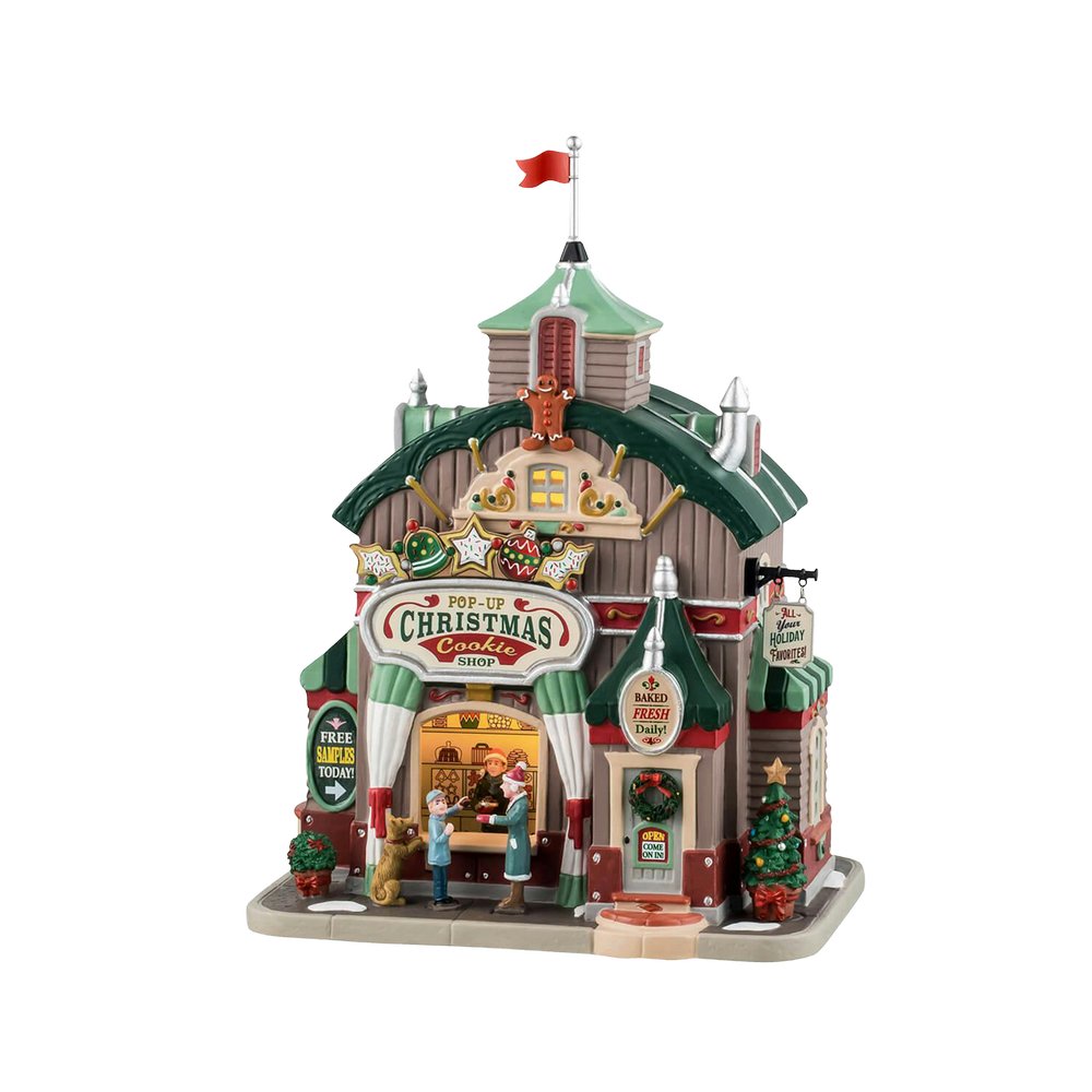 Villa navideña tienda de galletas de navidad de 4.5 v