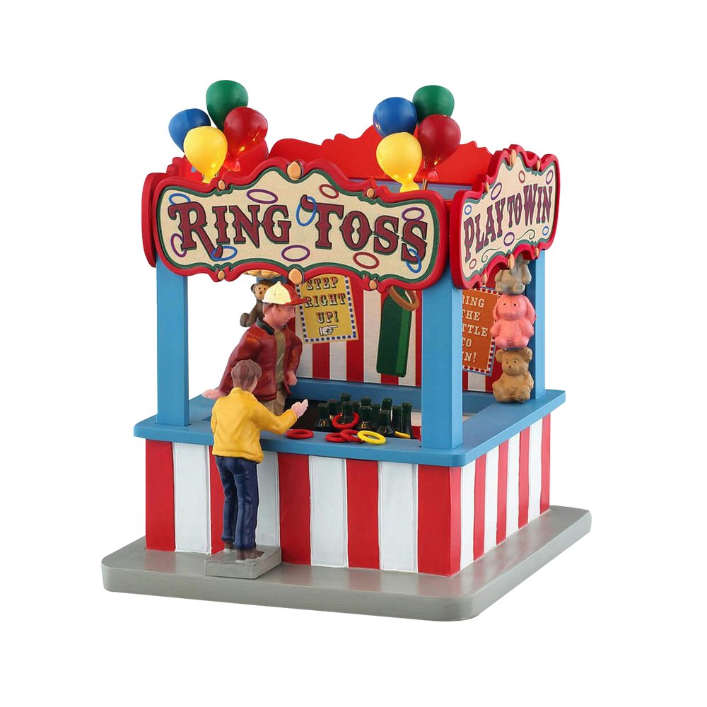 Villa navideña juego de lanzamiento de aros