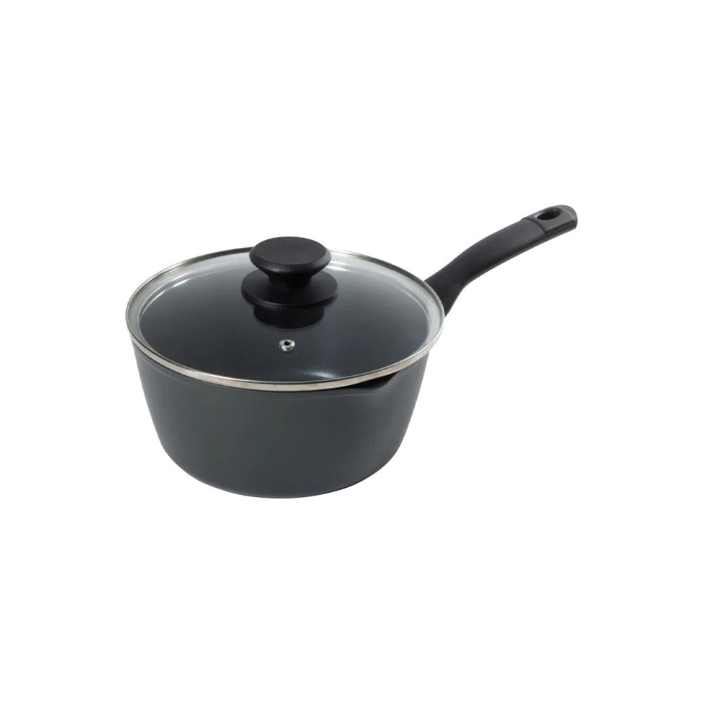 Olla de aluminio con tapa 3lt antiadherente