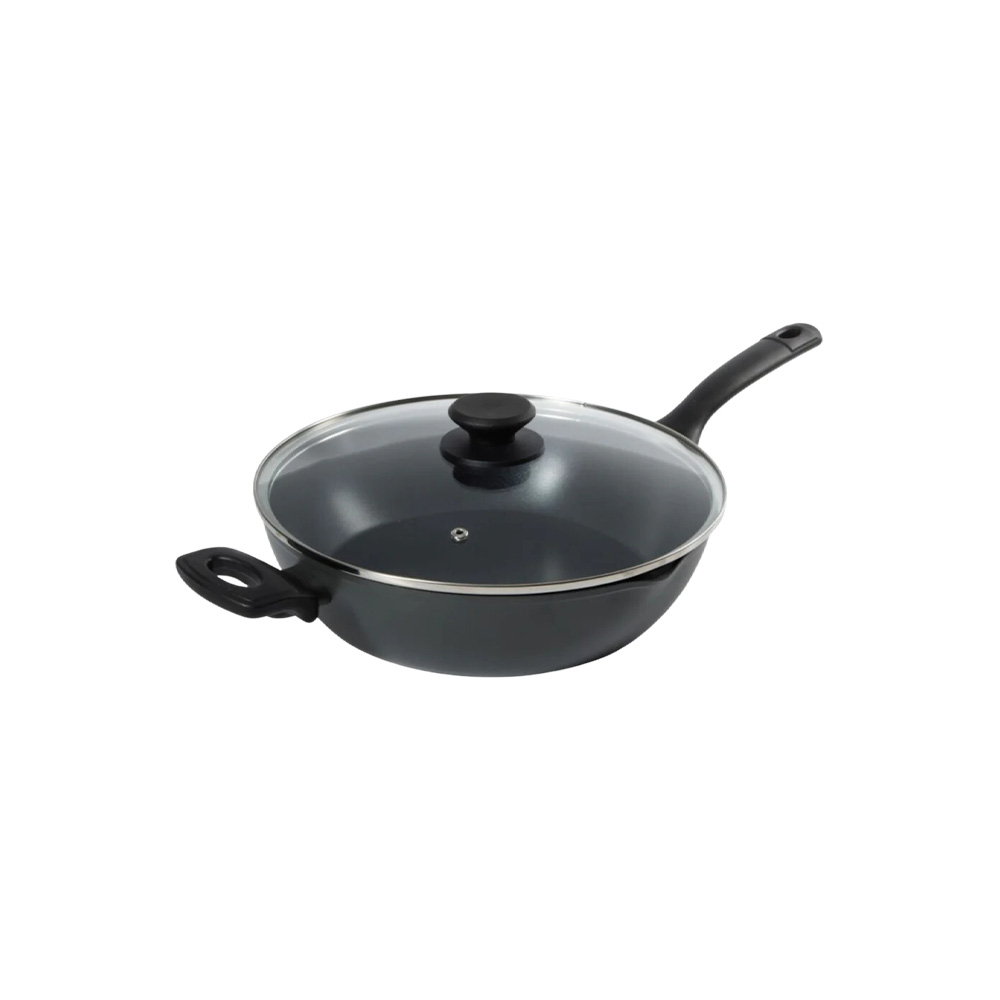 Olla de aluminio con tapa 4.5lt antiadherente