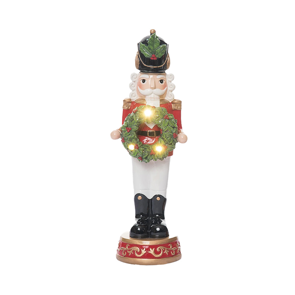 Figura navideña cascanueces con luz ccxmas surtido