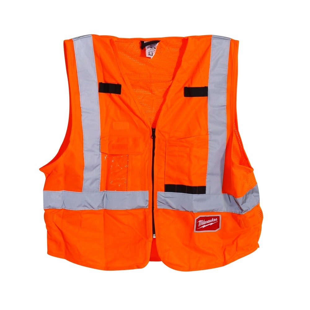 Chaleco reflectivo de seguridad naranja l/xl