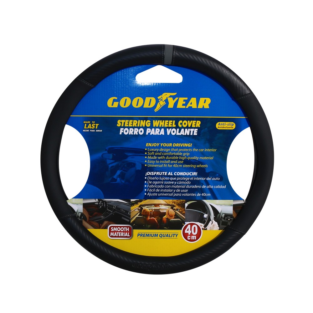 Forro para timon 40x8.2 cm negro/gris