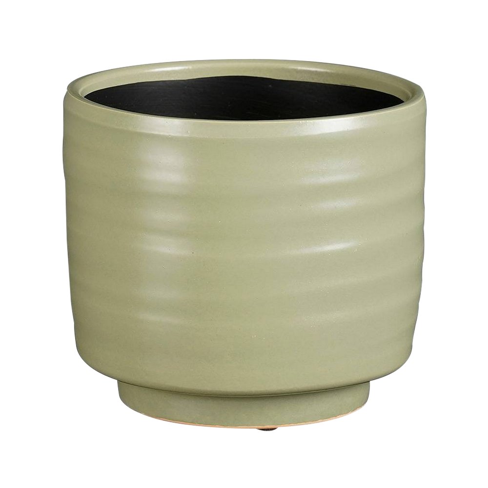 Maceta decorativa 14x16 cm sebas verde